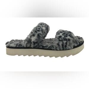 NWT KOOLABURRA BY UGG WOMAN'S FUZZ-ON CHEETAH SIZE 7 SLIPPERS No Box